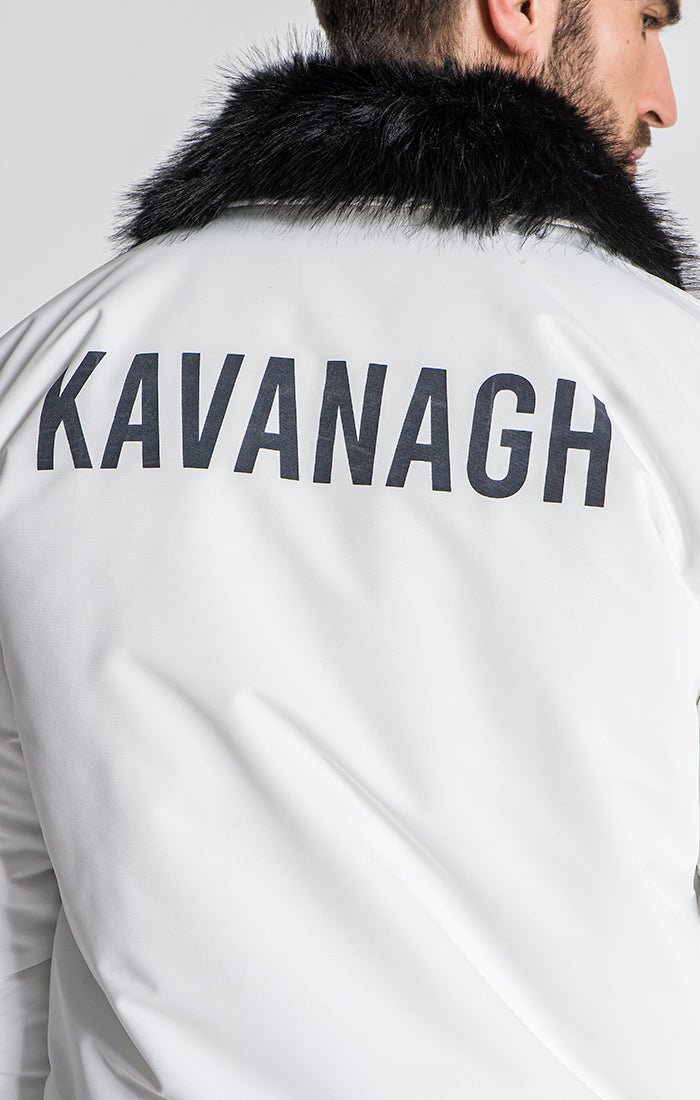 WHITE HOLLYWOOD BOMBER JACKET - Drakkar shop