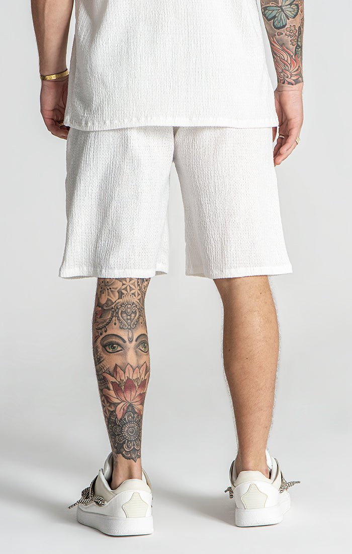 WHITE RESORT SHORTS - Drakkar shop
