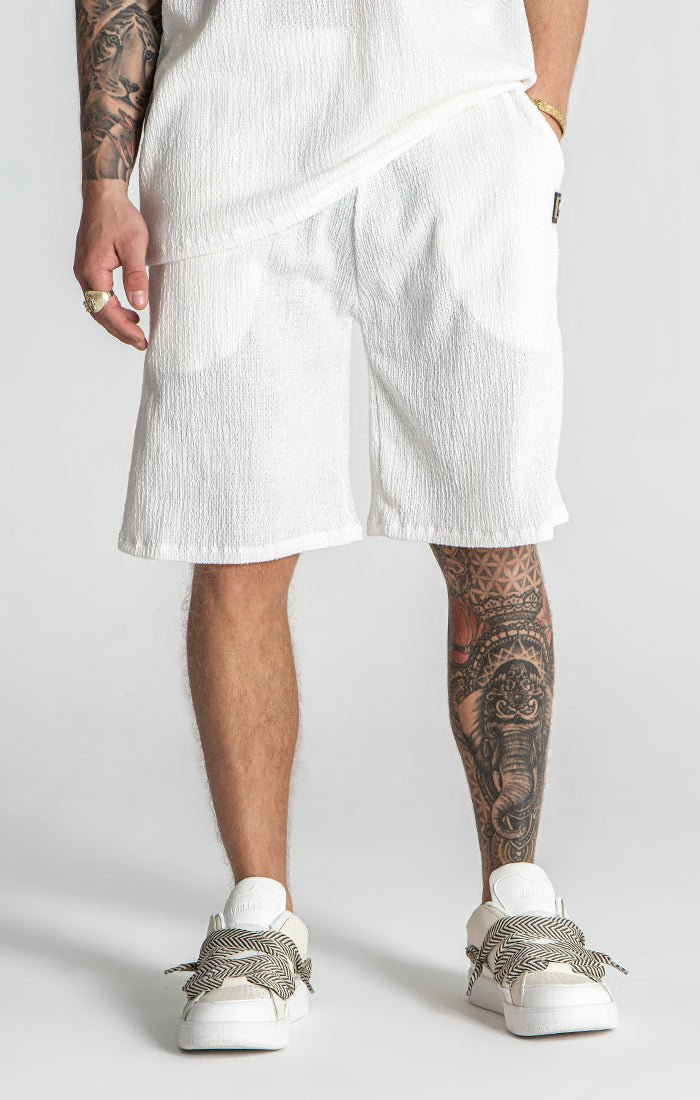 WHITE RESORT SHORTS - Drakkar shop