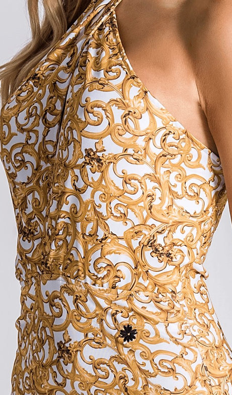 Baroque Excess Cross Front Dress - Drakkar shop