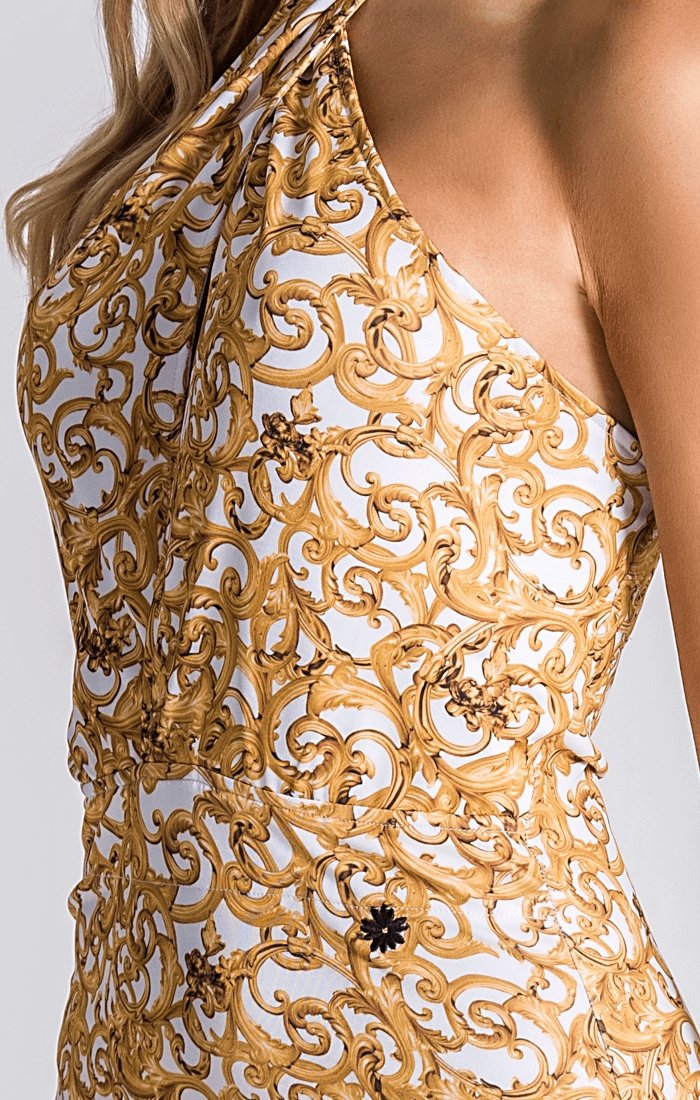 Baroque Excess Cross Front Dress - Drakkar shop