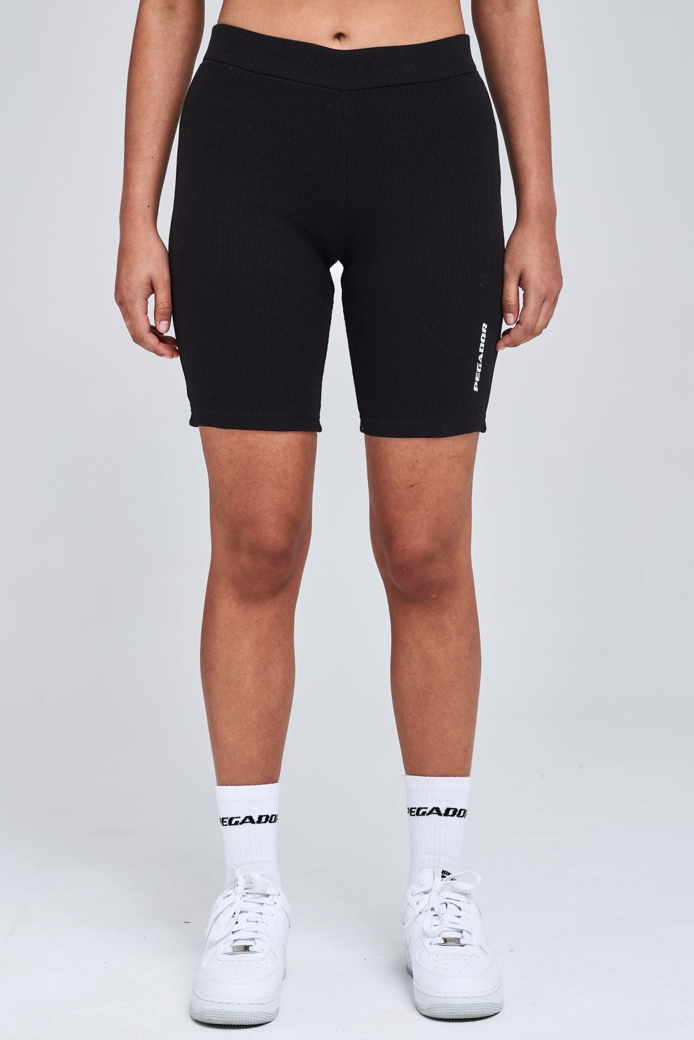 BARRIE RIB BIKER SHORTS BLACK - Drakkar shop