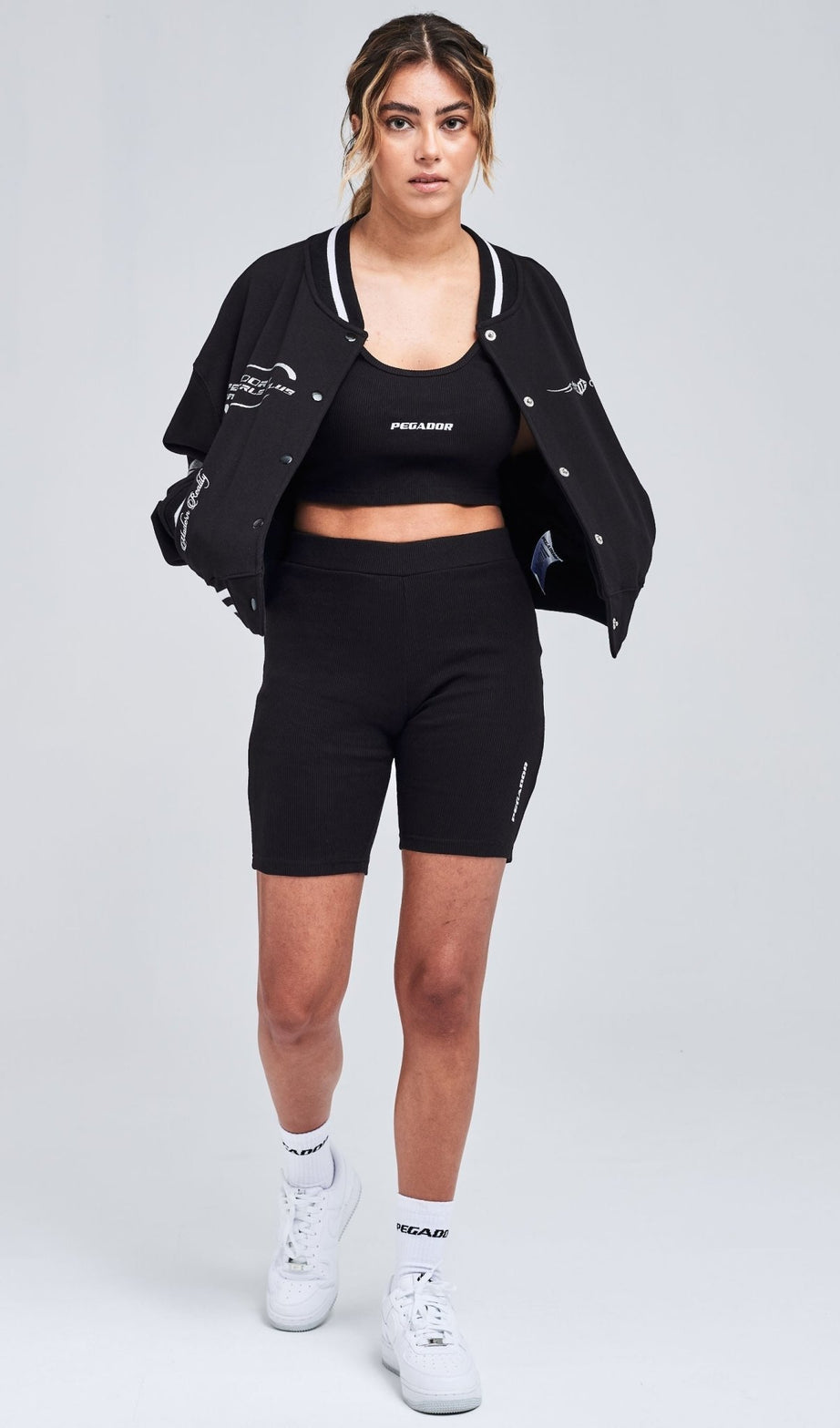 BARRIE RIB BIKER SHORTS BLACK - Drakkar shop