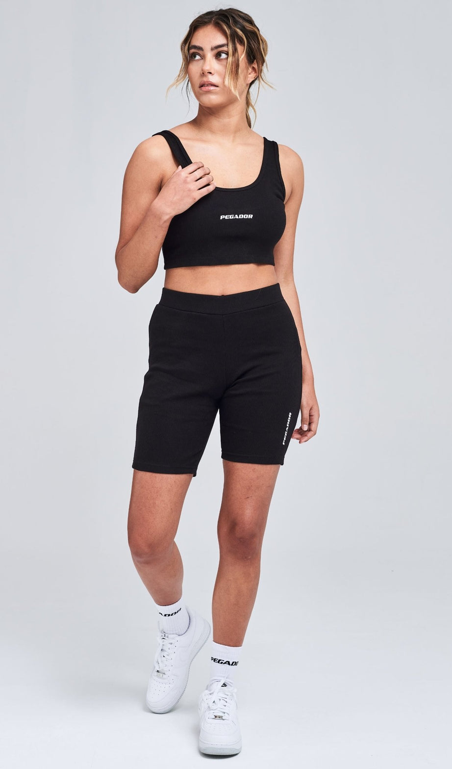 BARRIE RIB BIKER SHORTS BLACK - Drakkar shop