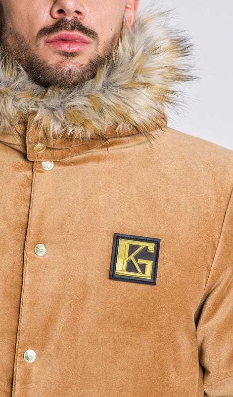 BEIGE ELITE VELVET JACKET - Drakkar shop