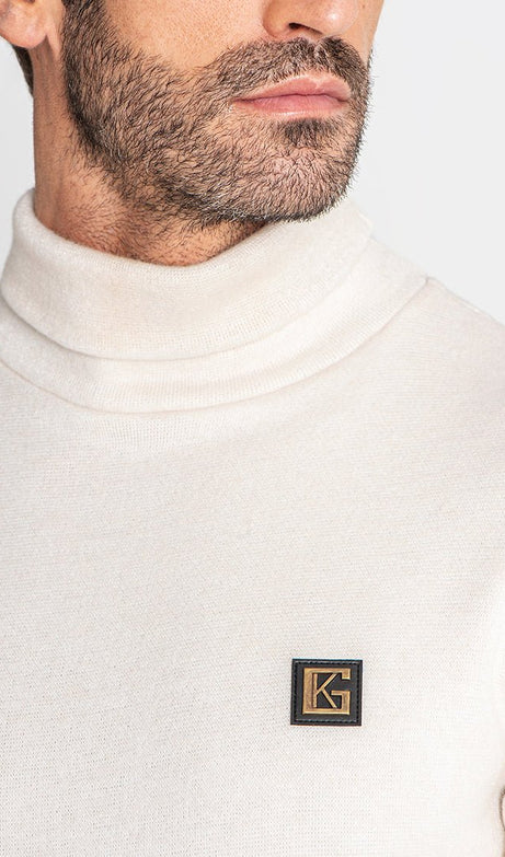 BEIGE SMOOTH TURTLENECK - Drakkar shop