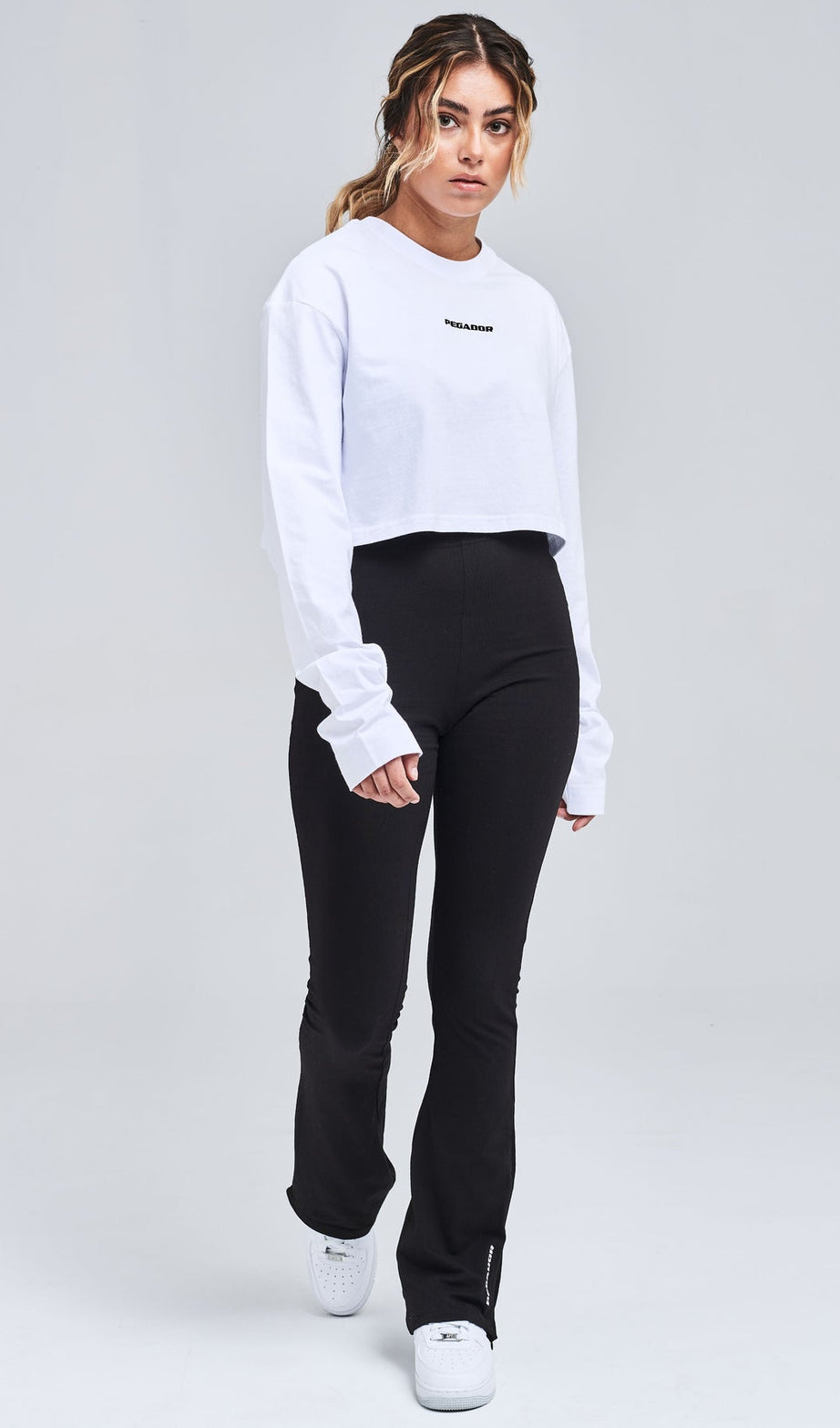 BELL FLARED SWEAT LEGGINGS BLACK - Drakkar shop