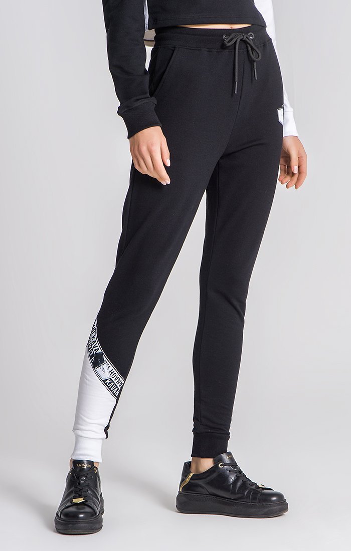 BLACK AND WHITE YIN YANG JOGGERS - Drakkar shop