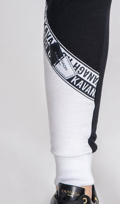 BLACK AND WHITE YIN YANG JOGGERS - Drakkar shop