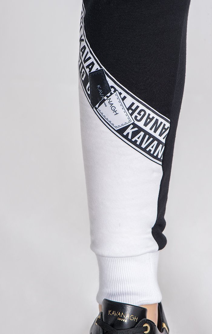 BLACK AND WHITE YIN YANG JOGGERS - Drakkar shop