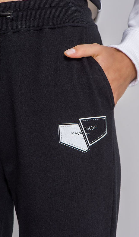 BLACK AND WHITE YIN YANG JOGGERS - Drakkar shop