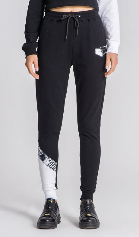 BLACK AND WHITE YIN YANG JOGGERS - Drakkar shop