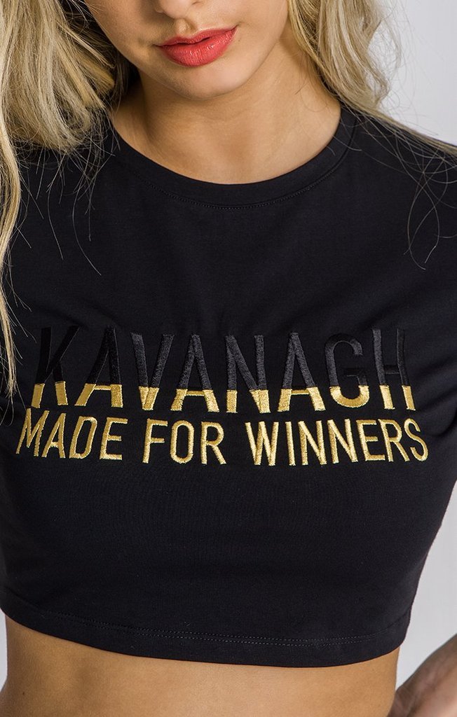 Black Born Free Cropped Tee - Drakkar shop