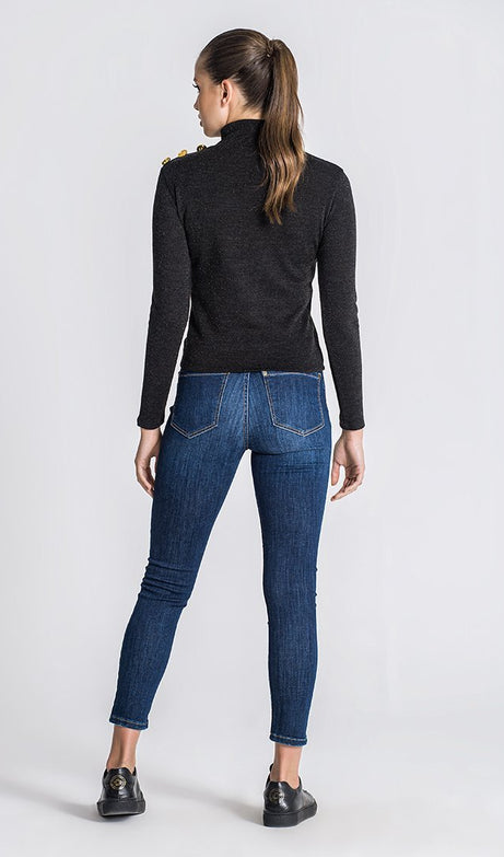 BLACK CONSTELLATION TURTLENECK - Drakkar shop