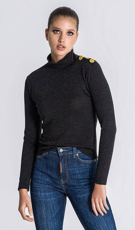 BLACK CONSTELLATION TURTLENECK - Drakkar shop