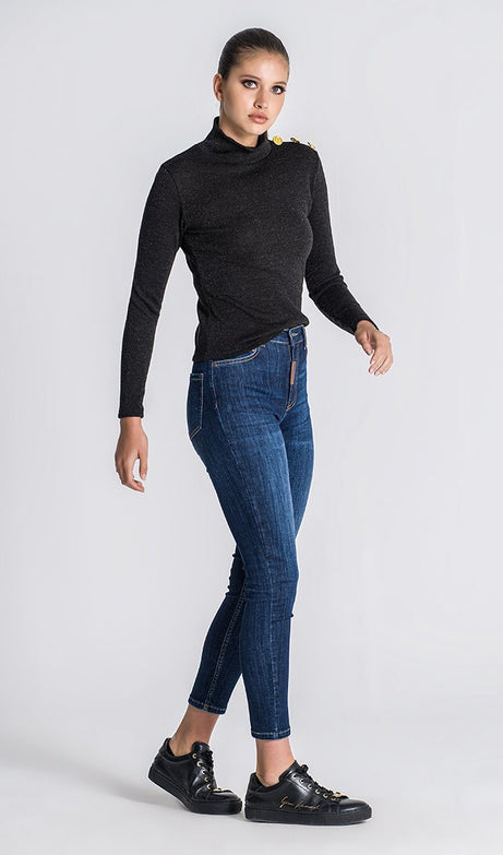 BLACK CONSTELLATION TURTLENECK - Drakkar shop