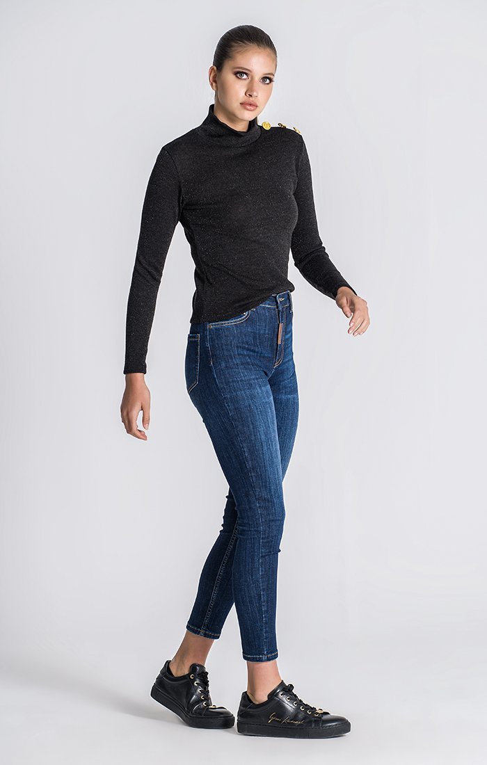 BLACK CONSTELLATION TURTLENECK - Drakkar shop
