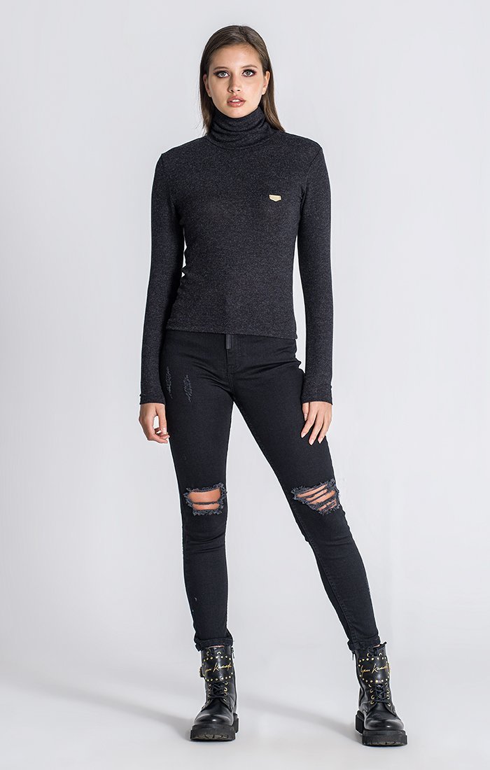 BLACK GK CORE TURTLENECK - Drakkar shop