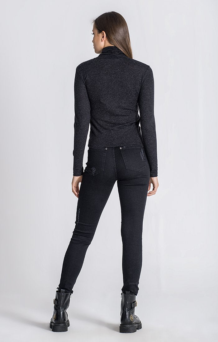 BLACK GK CORE TURTLENECK - Drakkar shop