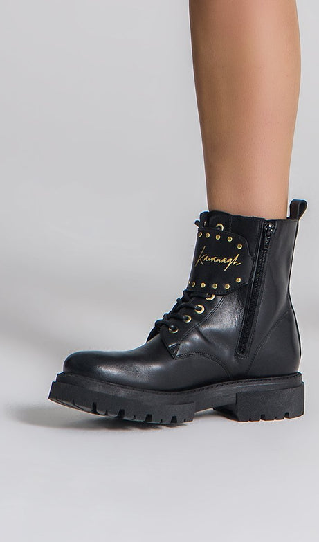BLACK GK GLADIATOR BOOTS - Drakkar shop