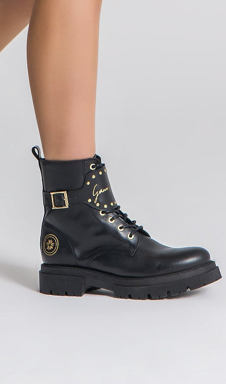 BLACK GK GLADIATOR BOOTS - Drakkar shop