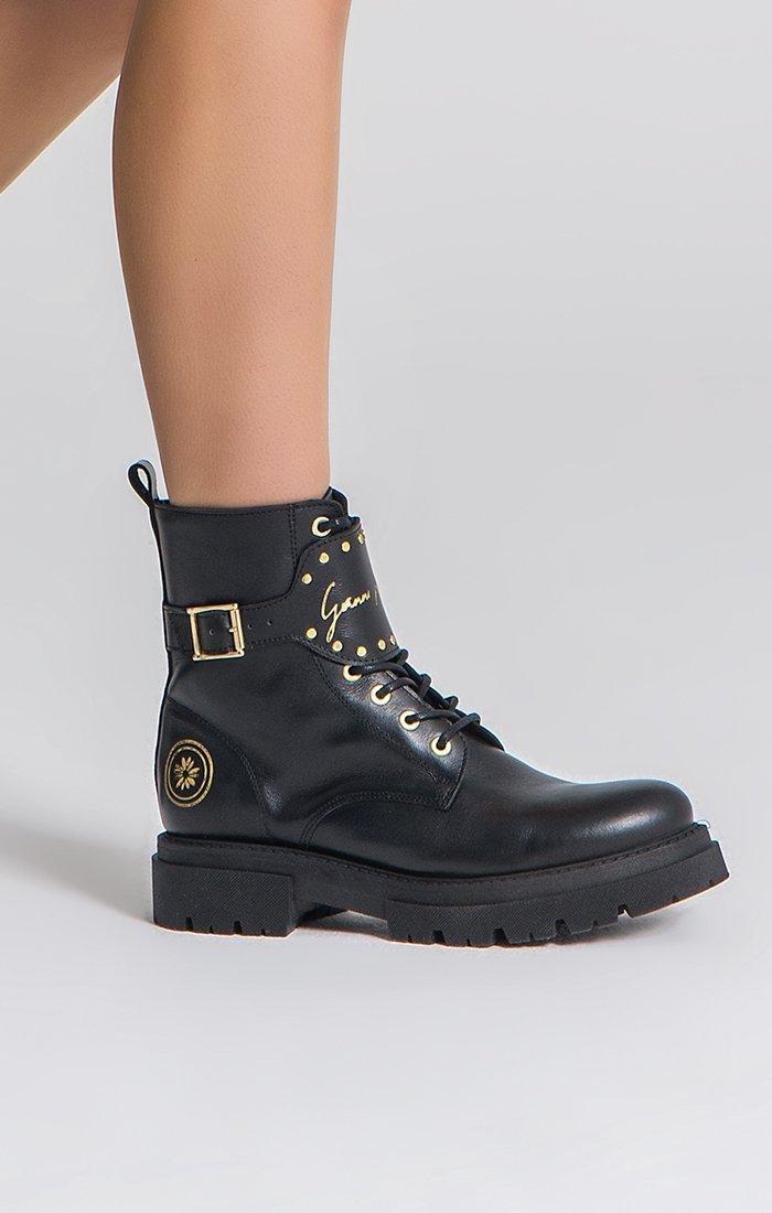 BLACK GK GLADIATOR BOOTS - Drakkar shop
