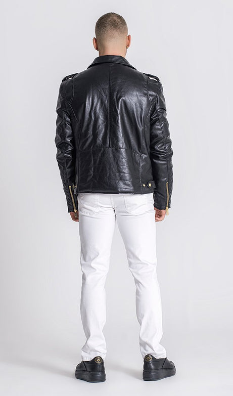 BLACK OPULENCE BIKER JACKET - Drakkar shop