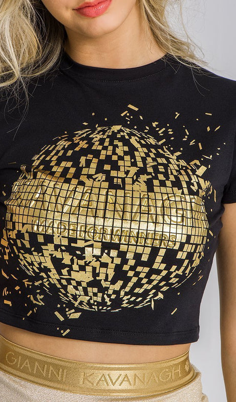 BLACK STUDIO 54 CROPPED TEE - Drakkar shop