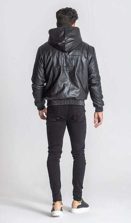 BLACK TEXAS HOODIE BOMBER - Drakkar shop