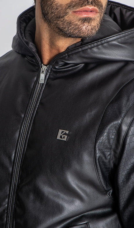 BLACK TEXAS HOODIE BOMBER - Drakkar shop