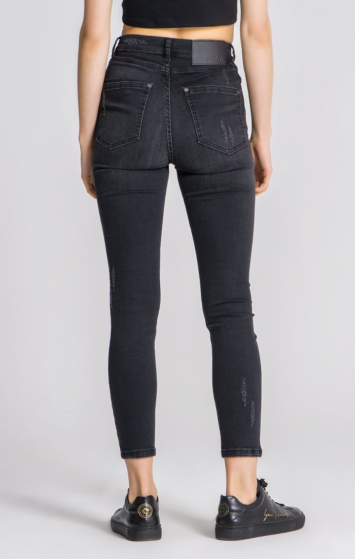 BLACK WINNERS PAIN SKINNY JEANS - Drakkar shop