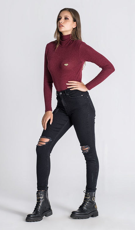 BURGUNDY GK CORE TURTLENECK - Drakkar shop