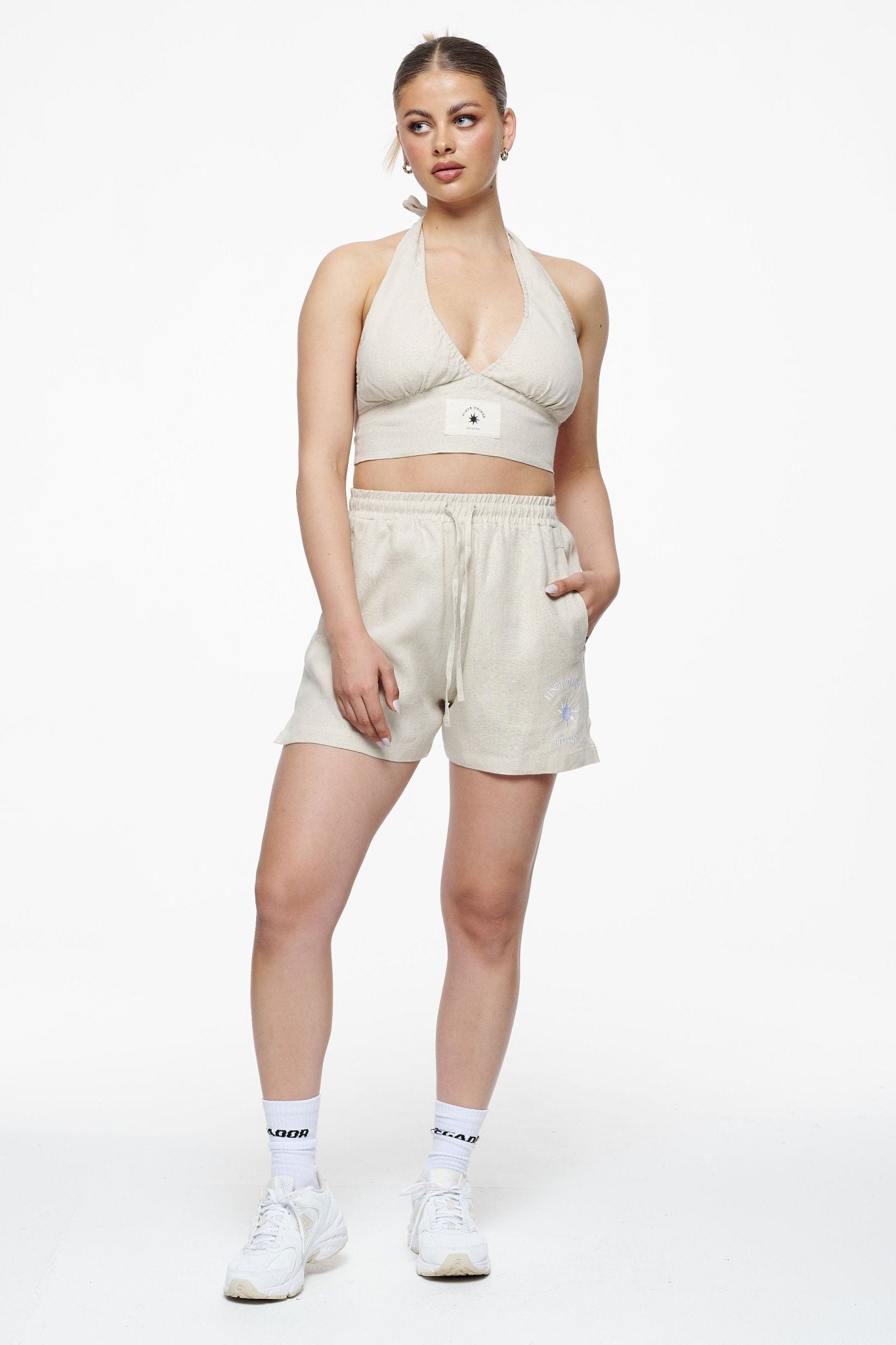 CERIA CANVAS SHORTS UNBLEACHED - Drakkar shop