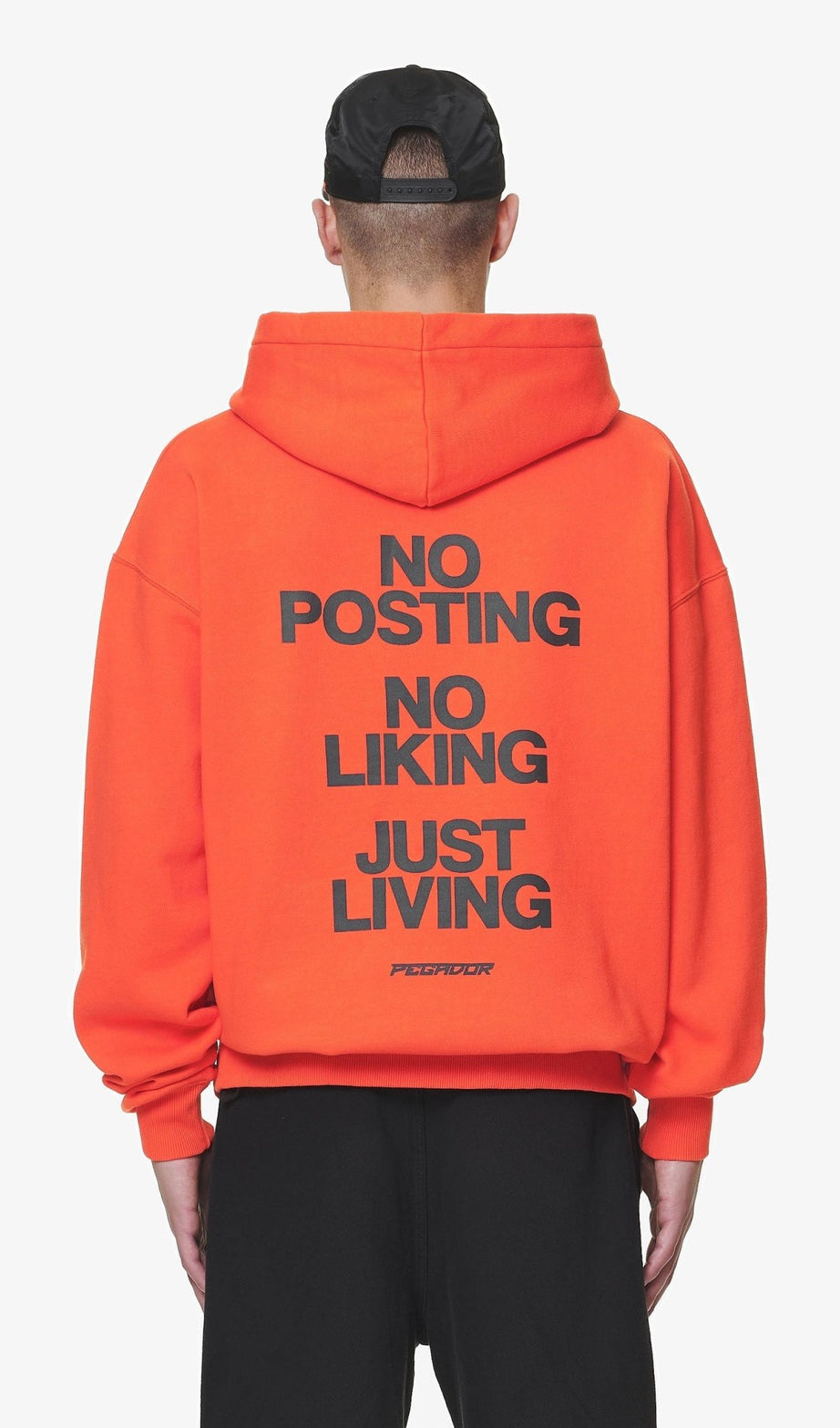 DEVON OVERSIZED HOODIE WASHED SIGNAL RED - Drakkar shop