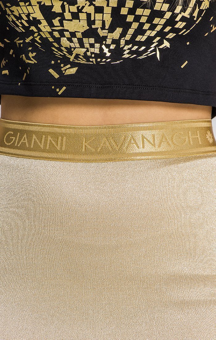 GOLD STUDIO 54 LUREX SKIRT - Drakkar shop
