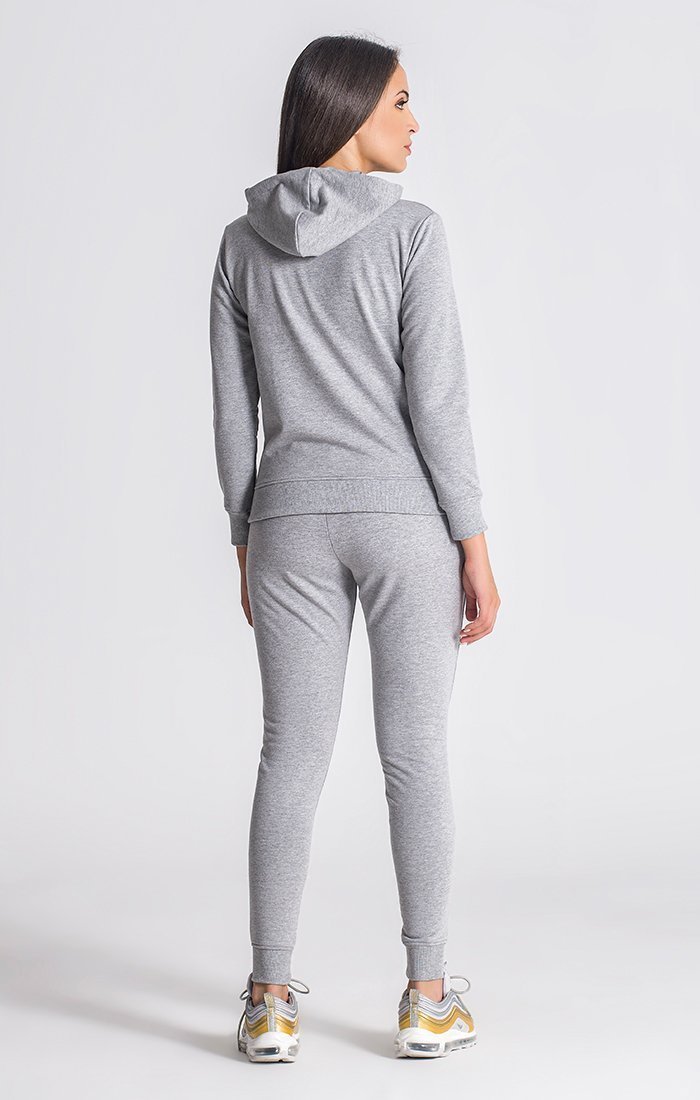 Grey Melange Core Hoodie Jacket - Drakkar shop