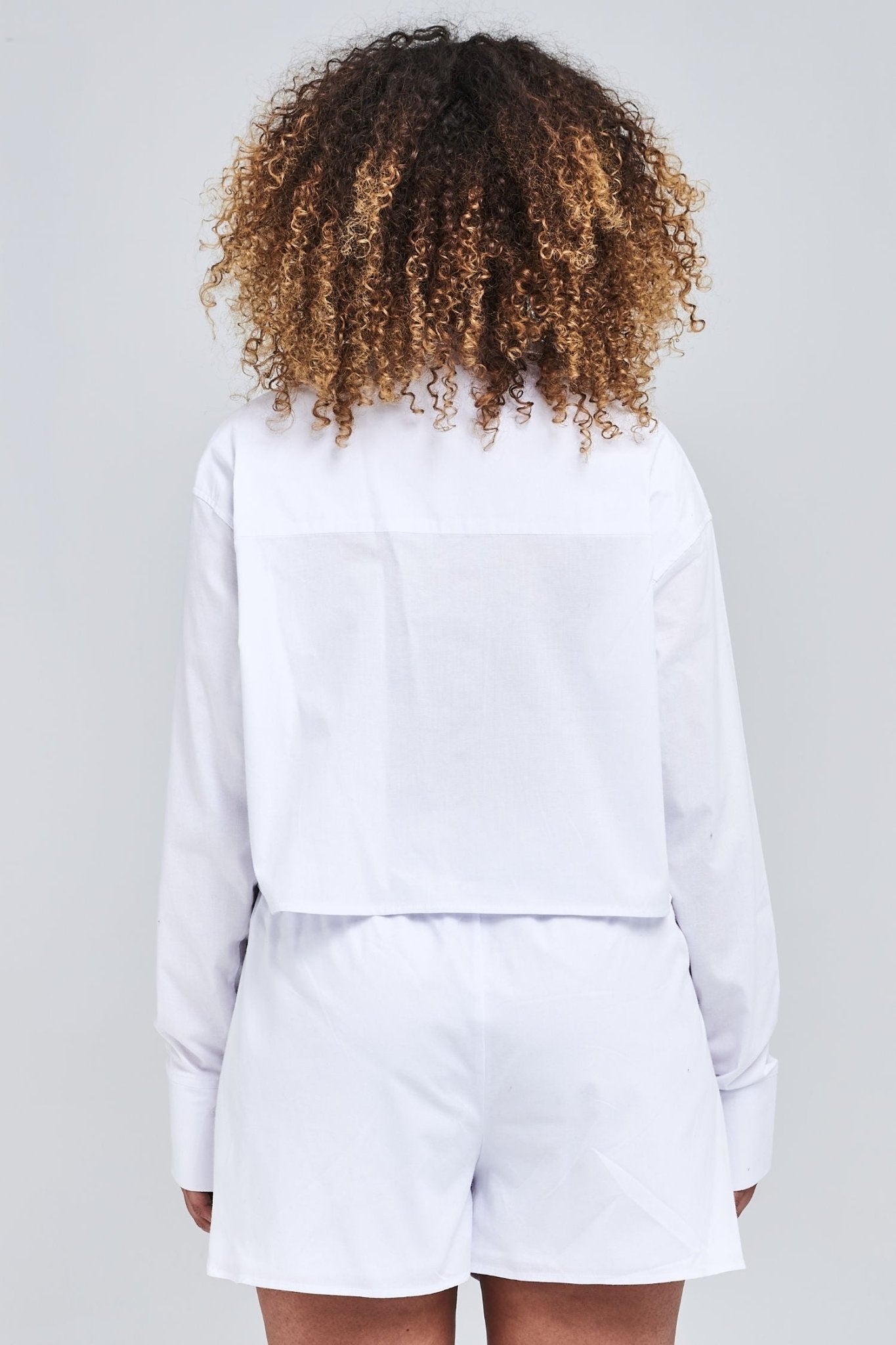 HOLIDAY CROPPED SHIRT WHITE(SHIRT) - Drakkar shop