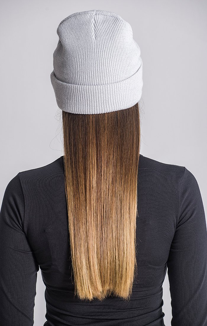 Ice Grey Beanie with Gold GK Plaque/W - Drakkar shop