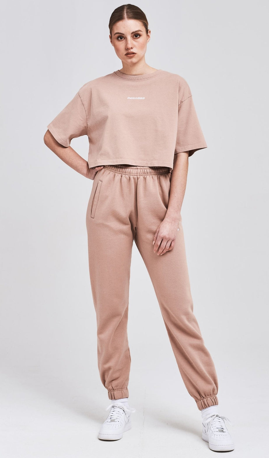 LAYLA OVERSIZED CROPPED TEE WASHED ROSE - Drakkar shop