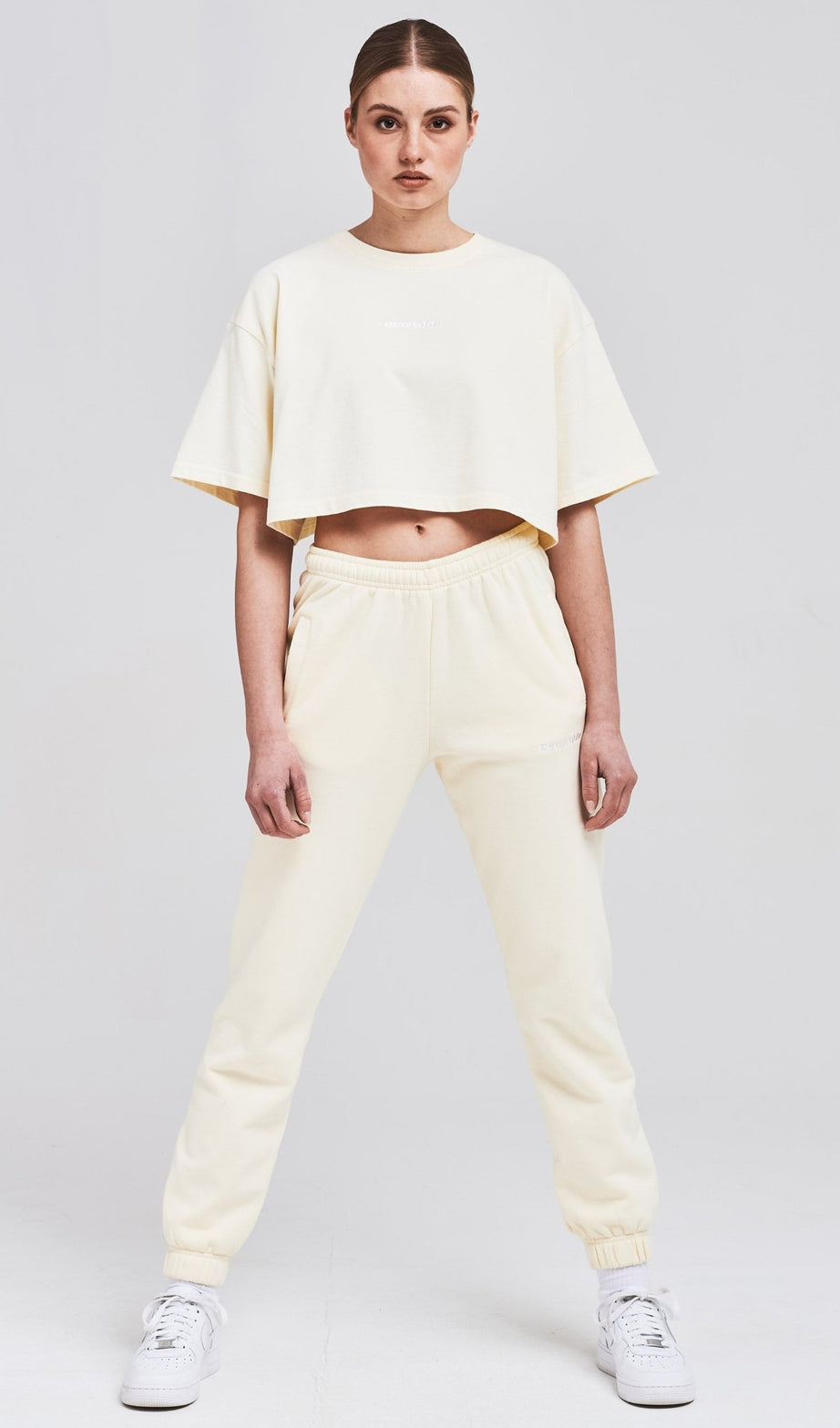 LAYLA OVERSIZED CROPPED TEE WASHED VANILLA - Drakkar shop