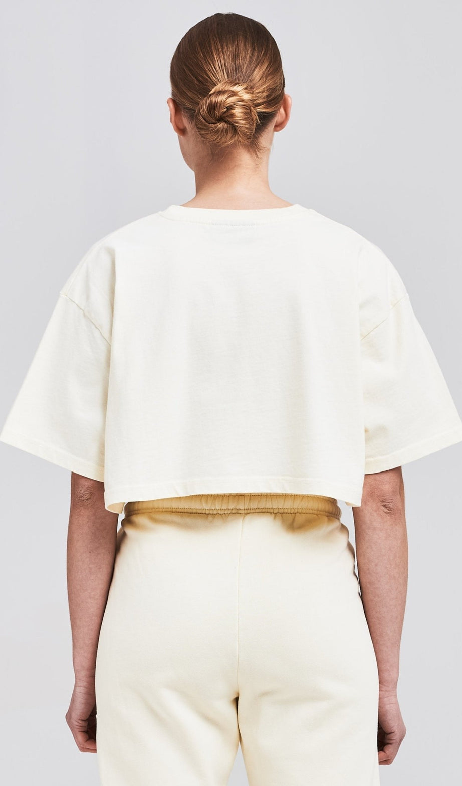 LAYLA OVERSIZED CROPPED TEE WASHED VANILLA - Drakkar shop