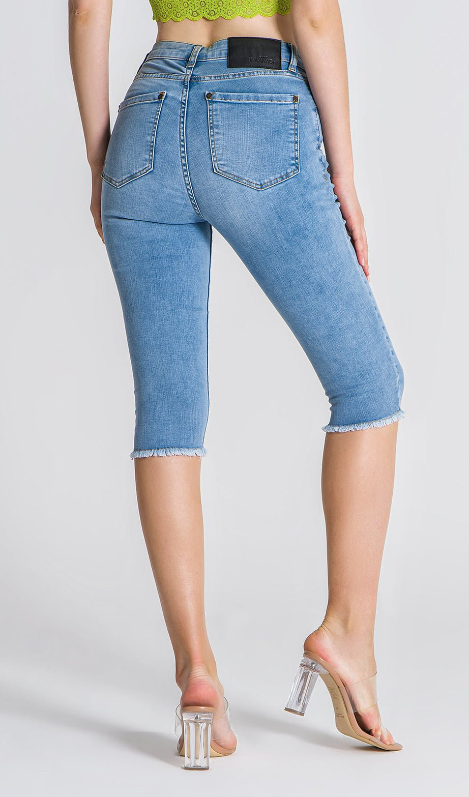 LIGHT BLUE CORE SKINNY SHORTS - Drakkar shop