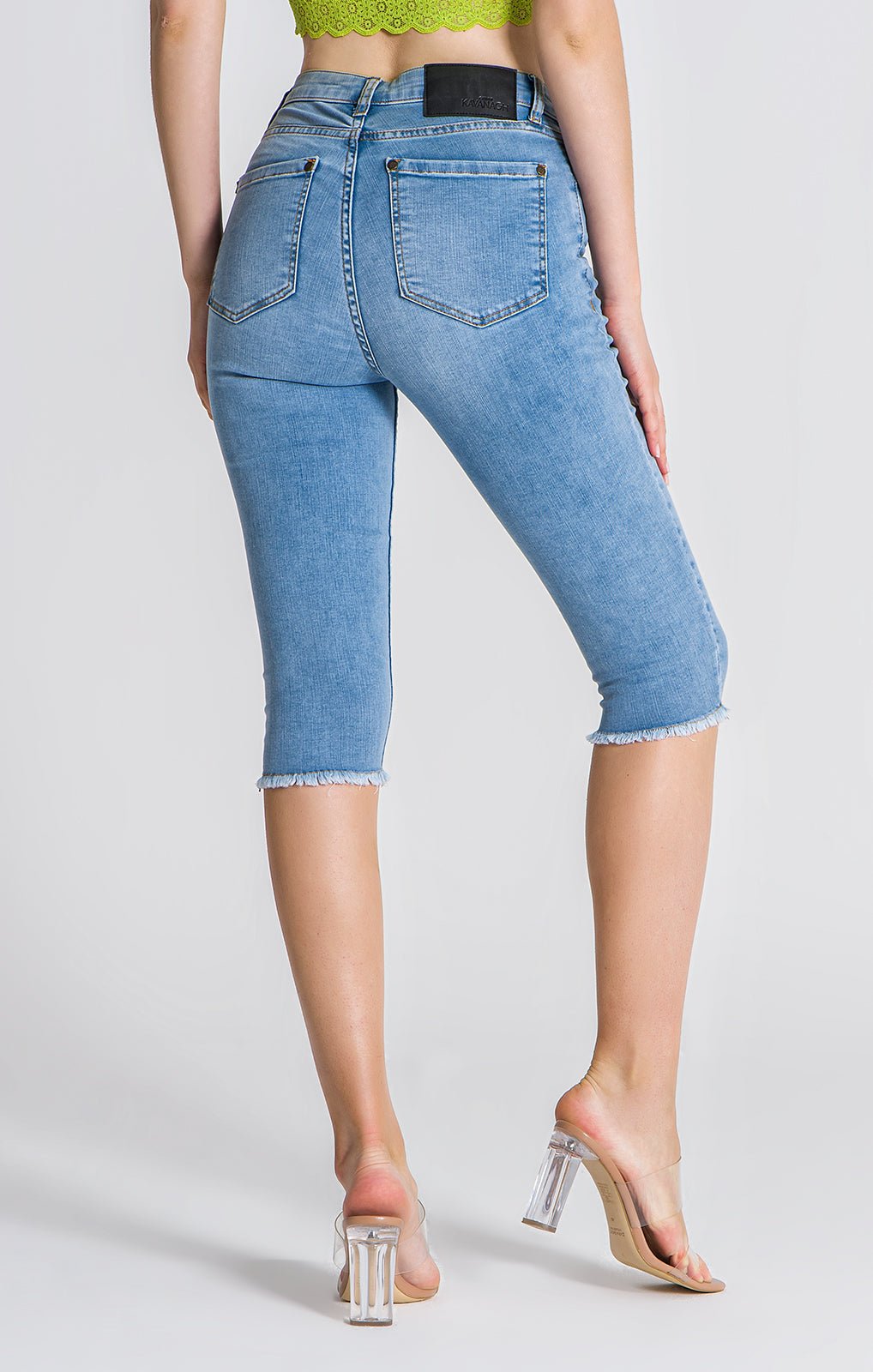 LIGHT BLUE CORE SKINNY SHORTS - Drakkar shop