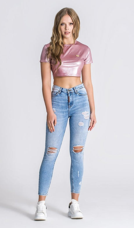 Light Blue Ripped Jeans - Drakkar shop