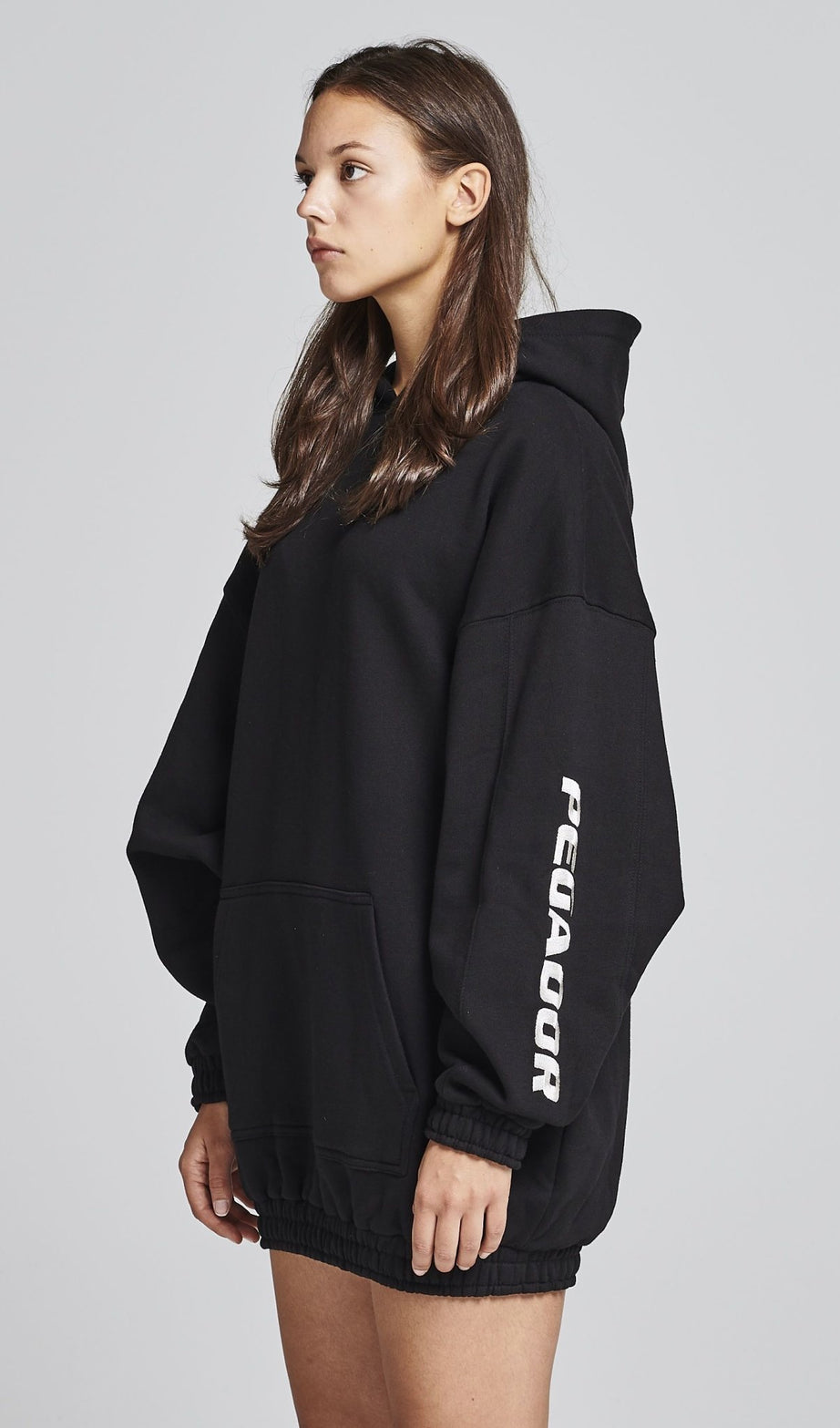 LOMITA OVERSIZED HOODIE DRESS BLACK - Drakkar shop