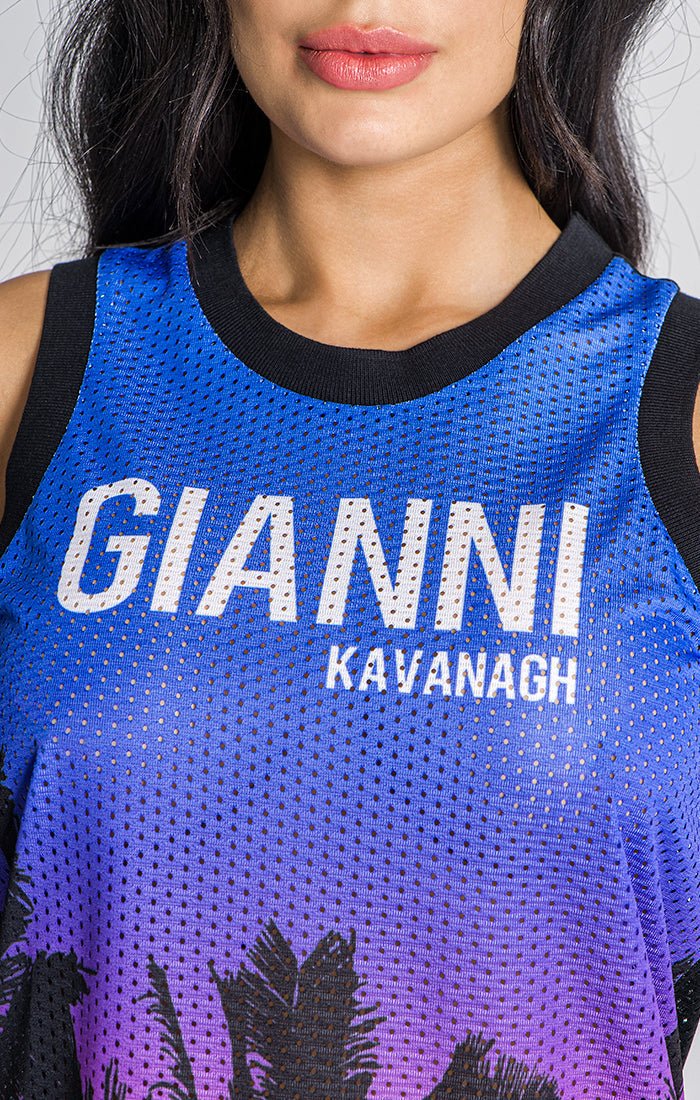 MULTICOLOR PALMS DRESS - Drakkar shop