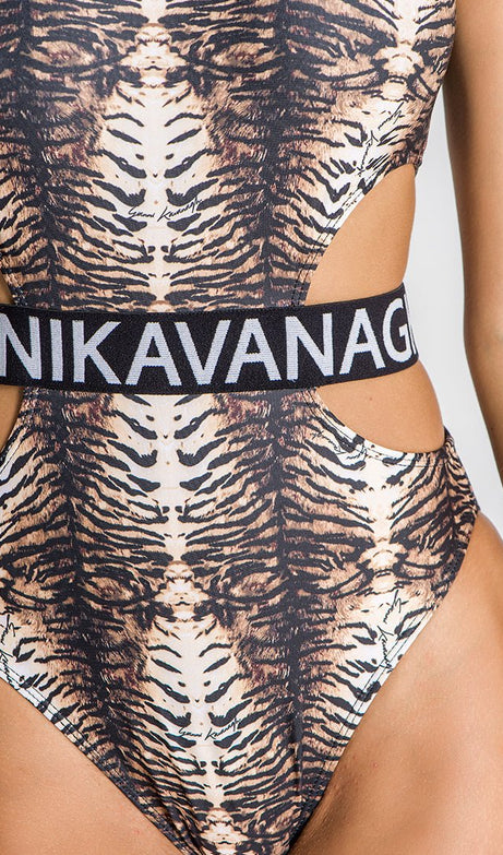 MULTICOLOR ROAR ELASTIC SWIMSUIT - Drakkar shop