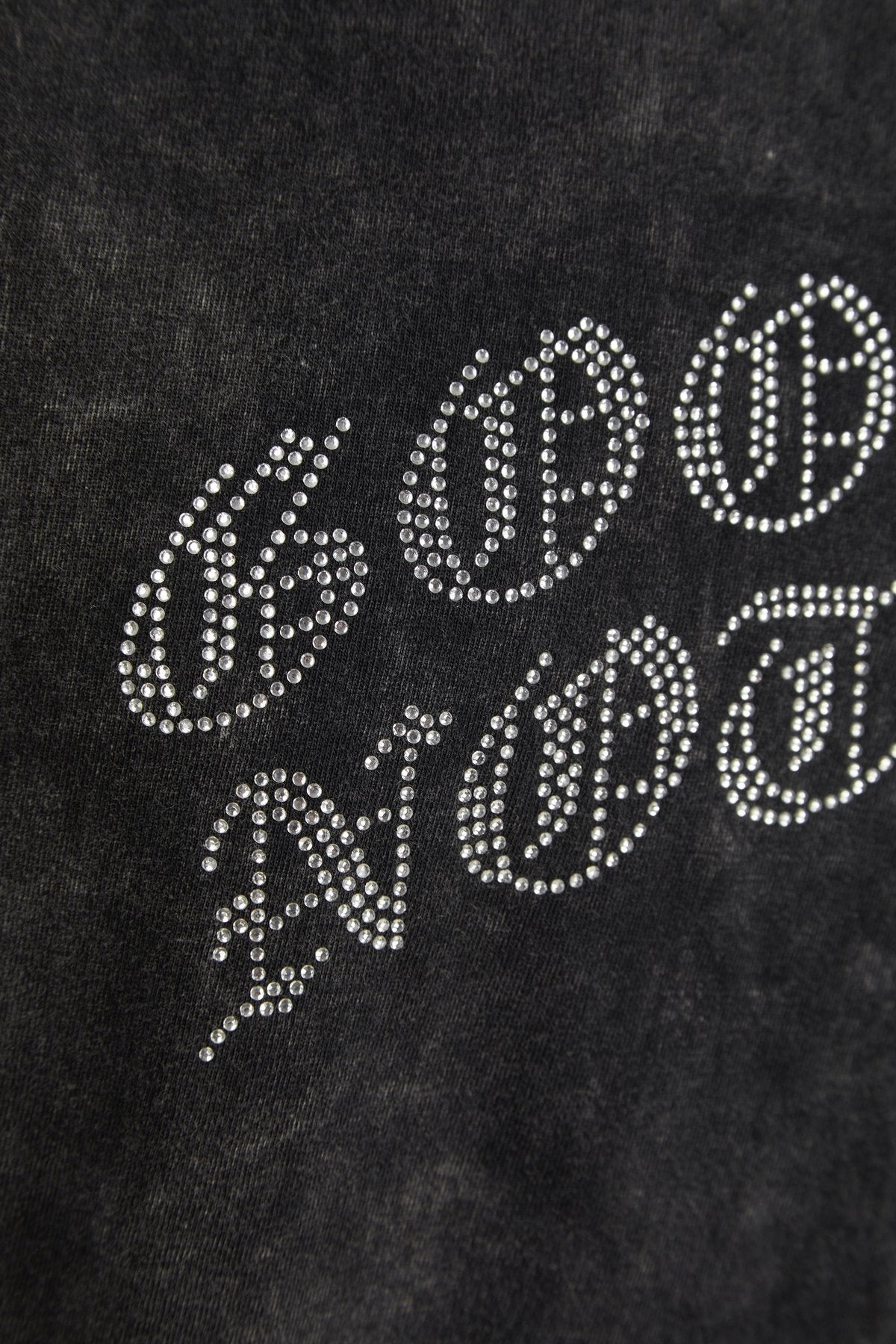 OVERSIZED RHINESTONE ACID WASH T-SHIRT - Drakkar shop