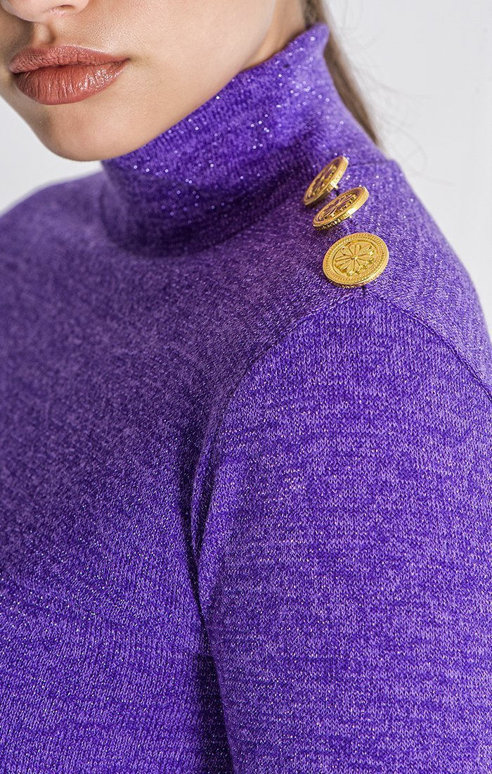 PURPLE CONSTELLATION TURTLENECK - Drakkar shop