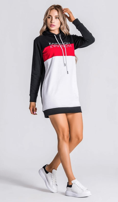 Racer Block Hoodie Dress - Drakkar shop
